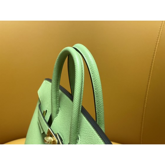 Bk25 outer seam 3i avocado green epsom gold buckle