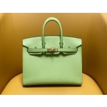 Bk25 outer seam 3i avocado green epsom gold buckle