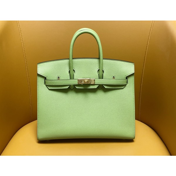 Bk25 outer seam 3i avocado green epsom gold buckle