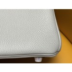 Birkin25 Glacier Blue Togo Leather Silver Buckle