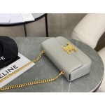 CELINE 𝑻𝒓𝒊𝒐𝒎𝒑𝒉𝒆 Chain Underarm Bag Model: 197993