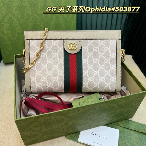 GUCCI new color 𝑶𝒑𝒉𝒊𝒅𝒊𝒂 𝑮𝑮 series original leather #503877#