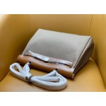 Herbag 31 inner seam gold brown with olive green silver buckle