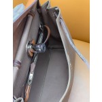 Herbag 31 inner seam gold brown with olive green silver buckle