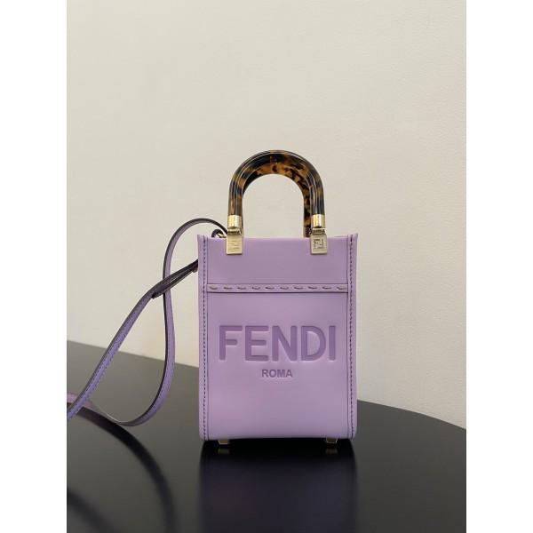 FENDI Sunshine mini tortoiseshell portable crossbody cute