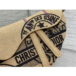 Dior Star Embroidery Pattern Saddle Bag 3351