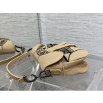 Dior Star Embroidery Pattern Saddle Bag 3351