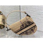 Dior Star Embroidery Pattern Saddle Bag 3351