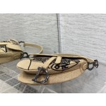 Dior Star Embroidery Pattern Saddle Bag 3351