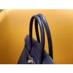 Bk30 touch Midnight Blue Togo with Indigo Mist Face America 🐊   Silver buckle