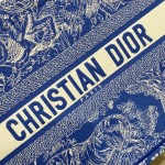 DIOR TOTE Tiger Embroidery Fluorescent Collection