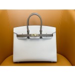 Birkin 25 outer seam epsom gold buckle