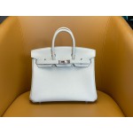 Birkin 25 Glacier White Togo Skin Rose Gold Buckle