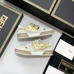 Fendi Versace collaborates on the new match capsule sneakers, casual sneakers for couples