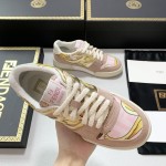 Fendi Versace collaborates on the new match capsule sneakers, casual sneakers for couples