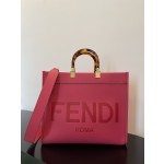 FENDI small dragon fruit color new size shine tote special package "sunshine tote bag"