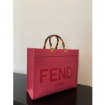 FENDI small dragon fruit color new size shine tote special package "sunshine tote bag"