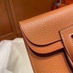 Halzan 25cm New stock tc leather 37 gold brown silver buckle