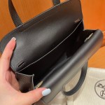 Halzan 25cm New tc Leather 89 Black Gold Buckle