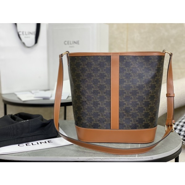 CELINE Medium Size 𝗧𝗿𝗶𝗼𝗺𝗽𝗵𝗲 Water Bucket Bag Model: 191132
