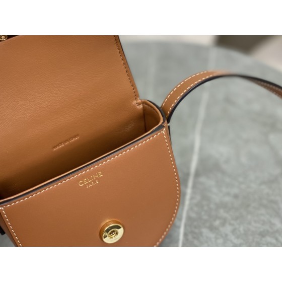 CELINE Mini Embossed Saddle Bag Model: 10J303