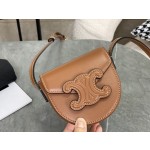 CELINE Mini Embossed Saddle Bag Model: 10J303