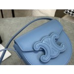 CELINE Mini Embossed Saddle Bag Model: 10J303