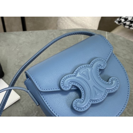CELINE Mini Embossed Saddle Bag Model: 10J303