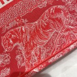 DIOR TOTE Tiger Embroidery Fluorescent Collection