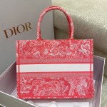 DIOR TOTE Tiger Embroidery Fluorescent Collection