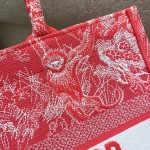 DIOR TOTE Tiger Embroidery Fluorescent Collection