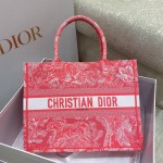 DIOR TOTE Tiger Embroidery Fluorescent Collection