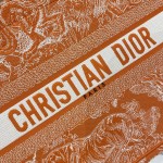 DIOR TOTE Tiger Embroidery Fluorescent Collection