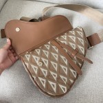 Dior- Saddle Bag Brown Canvas