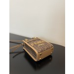 FENDI Sunshine mini tortoiseshell portable crossbody cute