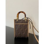 FENDI Sunshine mini tortoiseshell portable crossbody cute