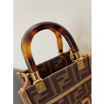 FENDI Sunshine mini tortoiseshell portable crossbody cute