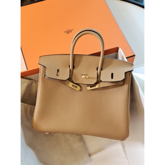 Birkin25 4B Cookie color togo gold buckle