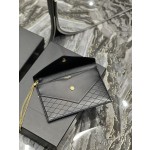 SAINT LAURENT Gaby Quilted Envelope Style Handbag Model Number: 685596
