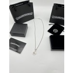 Crow Heart Circle Skull Necklace