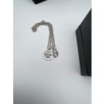 Crow Heart Circle Skull Necklace