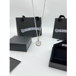 Crow Heart Circle Skull Necklace