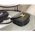 CELINE 𝗧𝗘𝗘𝗡𝗕𝗘𝗦𝗔𝗖𝗘 Leather Saddle Bag Model: 110413