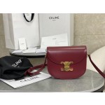 CELINE 𝗧𝗘𝗘𝗡𝗕𝗘𝗦𝗔𝗖𝗘 Leather Saddle Bag Model: 110413