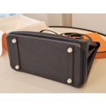 Bk30 black gold EPSOM leather inner seam