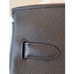 Bk30 black gold EPSOM leather inner seam