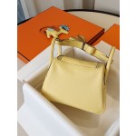 Mini Lindy chick yellow French Clemence leather all hand sewn