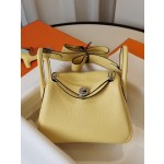 Mini Lindy chick yellow French Clemence leather all hand sewn