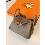 mini lindy elephant grey counter clemence leather