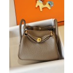 mini lindy elephant grey counter clemence leather